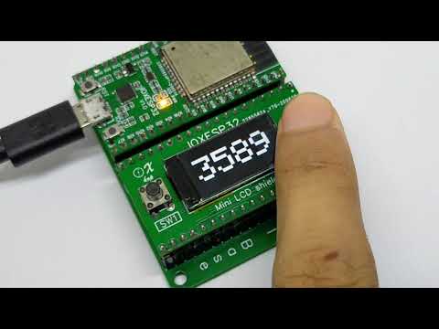 ตัวอย่างโปรแกรมสุ่มเลข : IOXESP32 Mini LCD shield